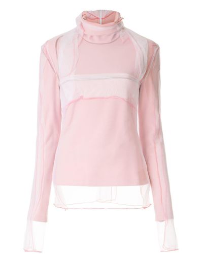 Y. Project 合成繊維 タートルネック スウェットシャツ カラー: ピンク - Lyst