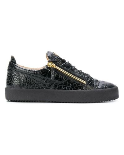 zanotti crocodile black