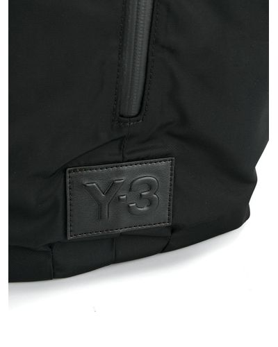 Y-3 Synthetic Central Zipper Backpack in Black for Men - Lyst