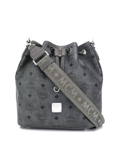 mcm gray tote