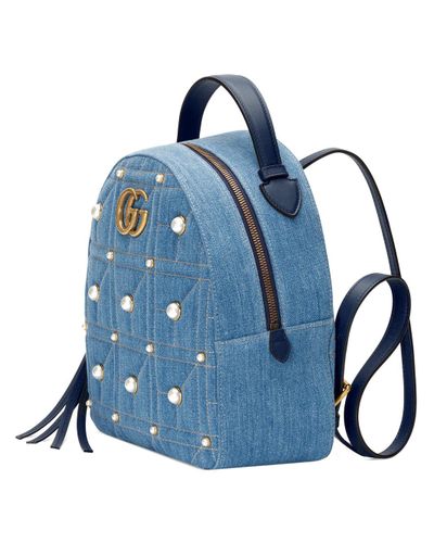 gucci denim backpack