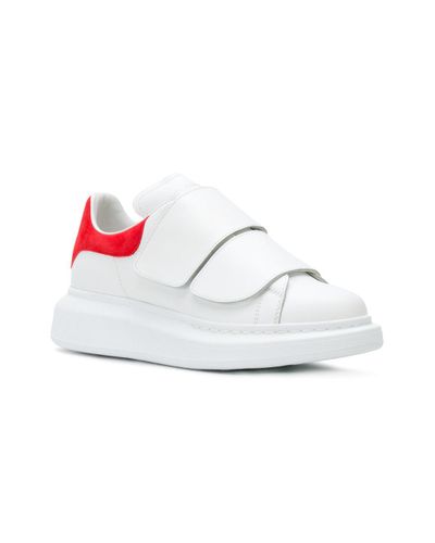 Baskets à fermetures à scratch Jean Alexander McQueen en coloris Blanc -  Lyst