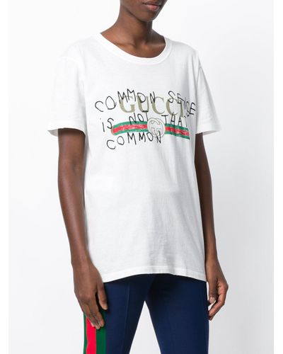 Gucci Cotton Coco Capitán Vintage Logo T-shirt in White - Lyst