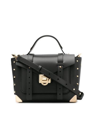 michael kors manhattan satchel black