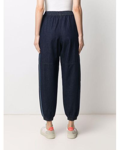 adidas Denim Japona Tracksuit Bottoms in Blue - Lyst