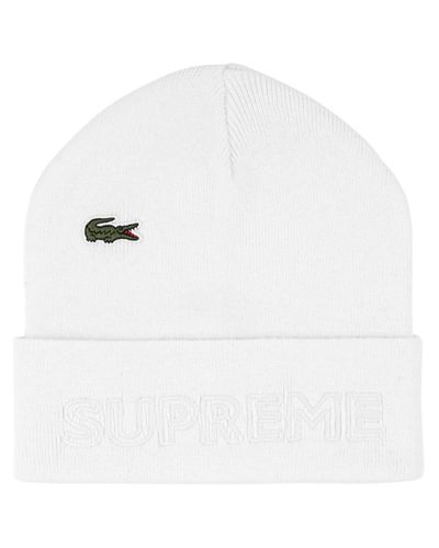 lacoste bonnet blanc