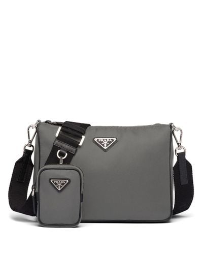 prada grey crossbody bag