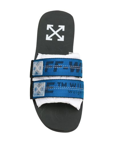off white slides blue