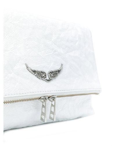 Bolso de hombro Rocky Zadig \u0026 Voltaire de Cuero de color Blanco | Lyst