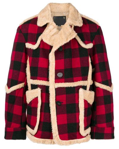 fur lined plaid jacket