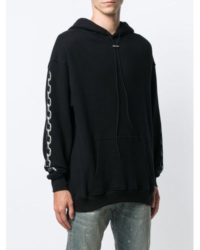 Represent Cotton Chain Print Hoodie in Black for Men - Lyst