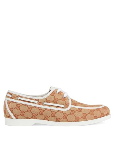 Gucci GG Canvas Bootschoenen in het Bruin voor heren - Lyst