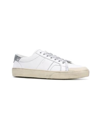 Saint Laurent Leather 'court Classic Sl/37' Sneakers in White - Lyst