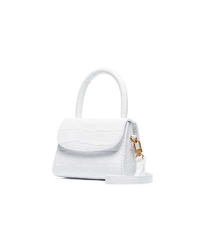 white mini croc bag