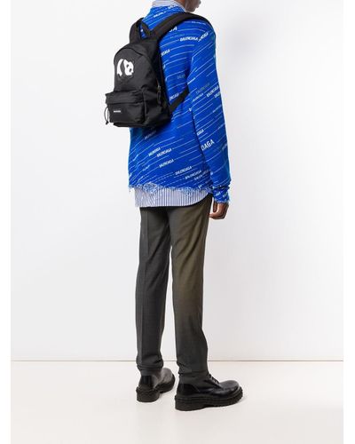 Balenciaga Synthetic Panda Print Explorer S Backpack in Black - Lyst