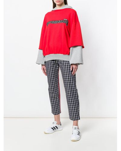 gosha layered hoodie