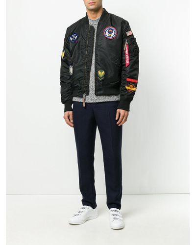 alpha industries patch jacket