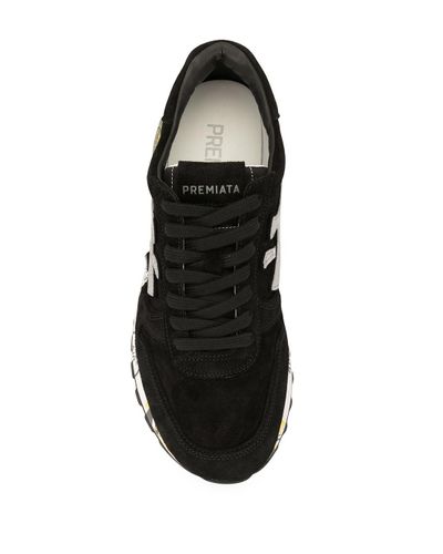 Premiata Leather Mick 4015 Low-top Sneakers in Black for Men - Lyst