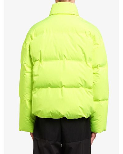 Prada Synthetic Lr-hx015 Nylon Puffer Jacket in Yellow for Men | Lyst