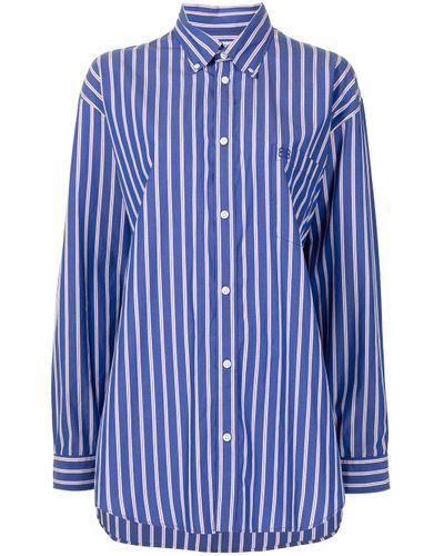balenciaga striped shirt womens
