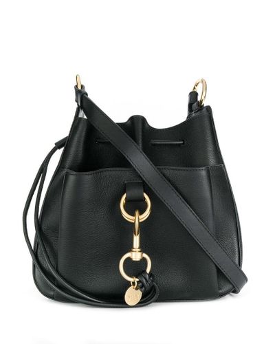 See By Chloé Leather Medium Tony Bucket Bag in Black | Lyst Canada