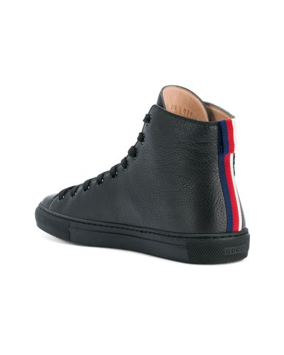 Zapatillas altas con parche de lobo Gucci de Cuero de color Negro para  hombre | Lyst