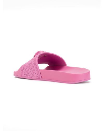 pink versace flip flops