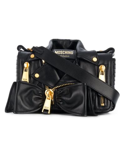 Bolso de hombro con diseño de chaqueta Moschino de Cuero de color Negro |  Lyst