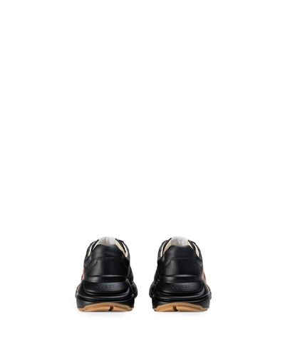 Gucci Rhyton Leather Sneaker With Tiger 