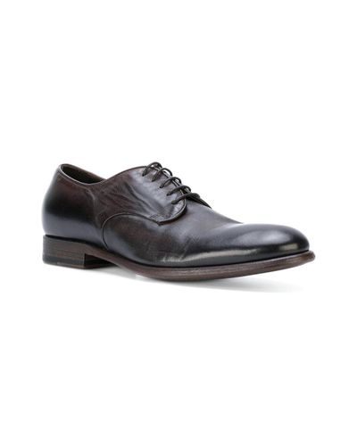 Pantanetti Leather Derby Shoes in Brown for Men | Lyst