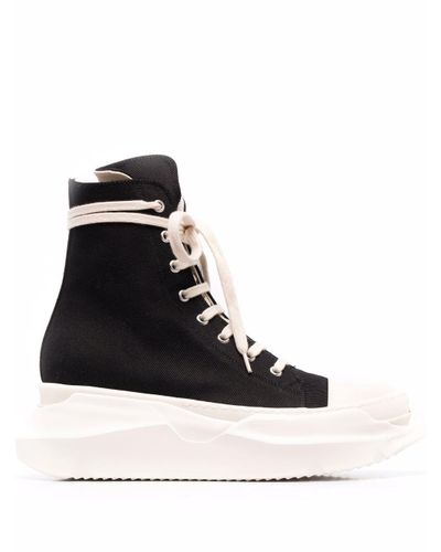 Rick Owens DRKSHDW Abstract Platform High-top Sneakers in Black - Lyst