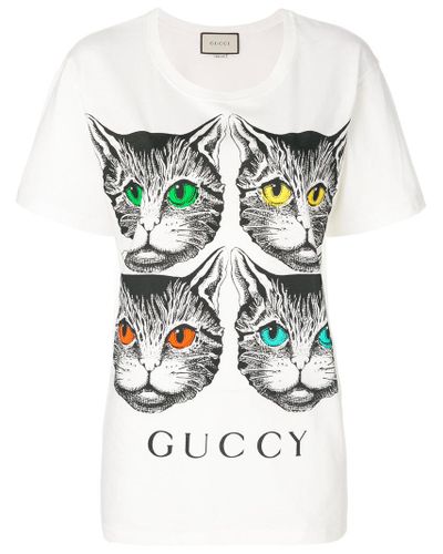 gucci cat tee