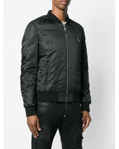 Chaqueta bomber con calavera en la espalda Philipp Plein de hombre de color  Negro | Lyst