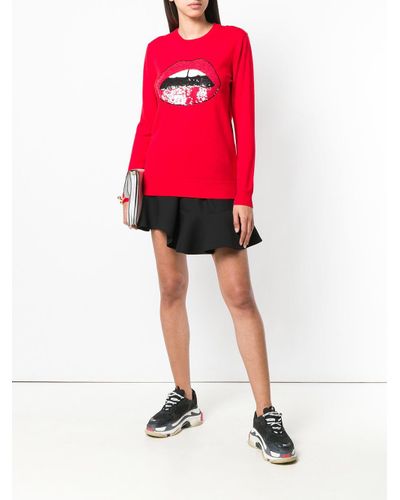 markus lupfer red lips jumper