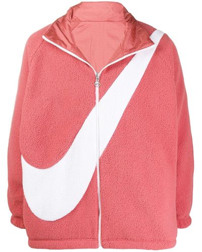 pink nike swoosh jacket