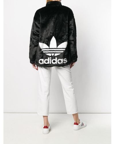 furry adidas jacket