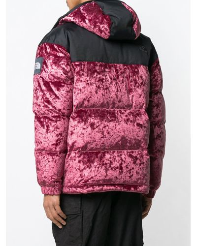 pink puffer jacket north face
