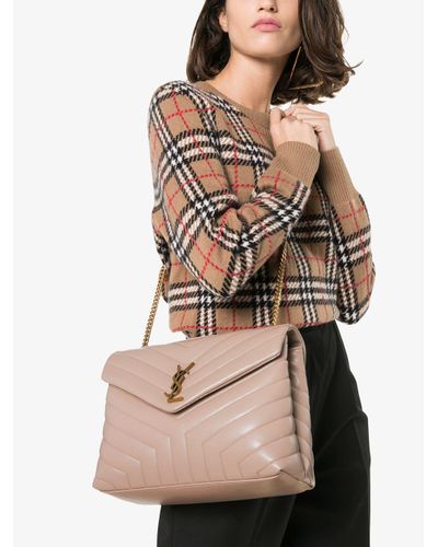 saint laurent nude clutch