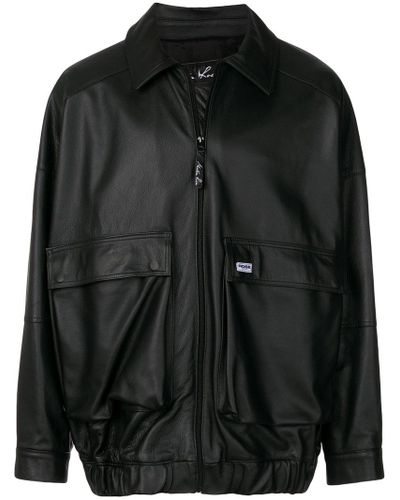 martine rose leather jacket