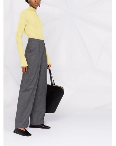 Totême Wide-leg Wool-blend Trousers in 