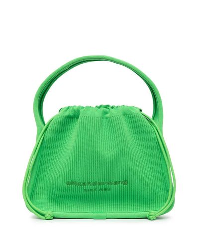 Alexander Wang Ryan Woven Mini Bag in Green - Lyst