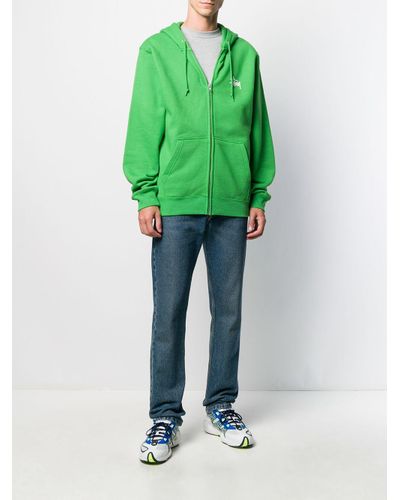 kelly green zip up hoodie