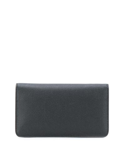 Burberry Leather Tb Logo Chain Wallet in Black | Lyst