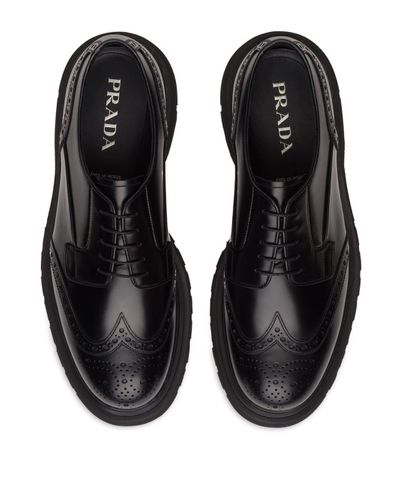 prada lug sole derby shoes
