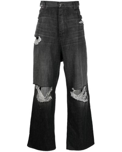 Balenciaga Destroyed baggy-fit Jeans in Black for Men | Lyst Canada