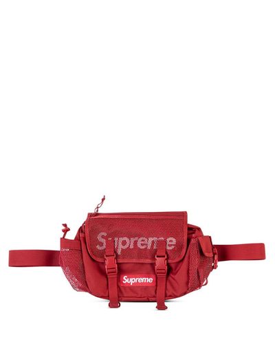 supreme waist bag red