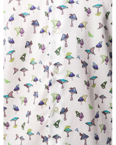 Etro Baumwolle Hemd mit Pilz-Print in Weiß für Herren | Lyst AT