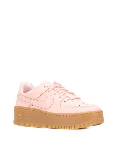 Nike Leather Air Force 1 Sage Low Lx Sneakers in Pink | Lyst