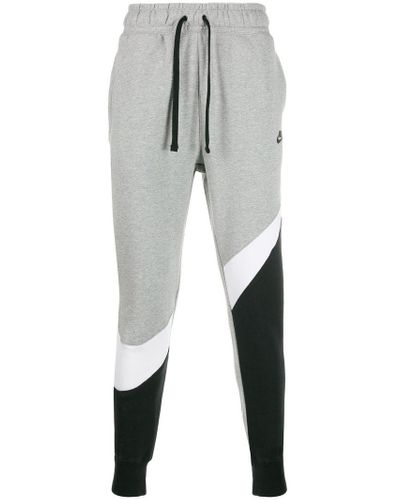 Nike Cotton Nsw Hbr Track Pants in Grey (Gray) for Men | Lyst