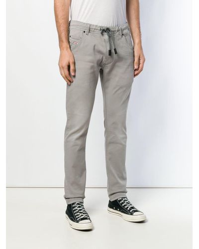 DIESEL Denim Krooley joggjeans 0670m in Grey (Gray) for Men | Lyst